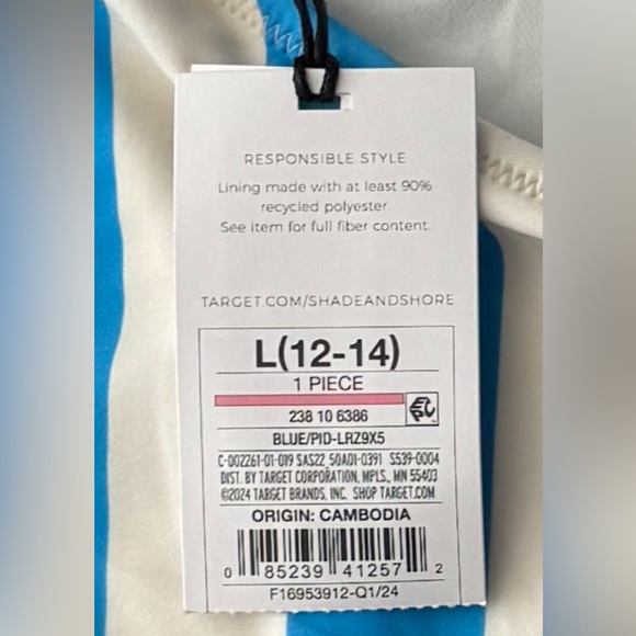 Women's Square Neck High Leg Cheeky One Piece Swimsuit - Shade & Shore - Picture 5 of 5